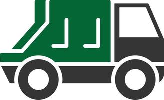 Recycling-LKW-Linie um die Ecke vektor