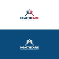 hälso-och sjukvård logotyp design vektor illustration