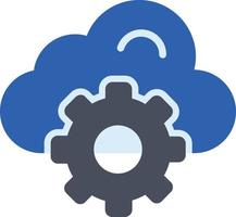 cloud computing vektor platt ikon