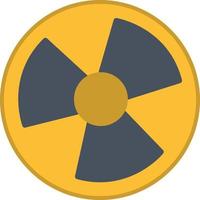 Radioaktives flaches Symbol vektor