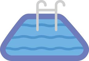 Pool-Flachsymbol vektor