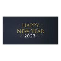 2023 Frohes neues Jahr Hintergrund. Banner mit Zahlen Datum 2023. Vektor-Illustration vektor