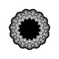 vintage mandala logotyp rund prydnad. dekorativa runda ornament. ovanlig blomform. orientalisk vektor, mönster av antistressterapi. vävning designelement. vektor