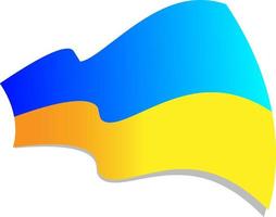 Ukrainas flagga vektor