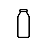 Flaschensymbol. Symbol für Milchflasche. Milchflasche-Vektor-Illustration. am besten für getränkeillustrationssymbol verwendet. vektor