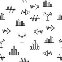 Frequenz-Pulswellen-Vektor nahtloses Muster vektor