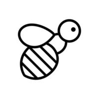 Bienen-Icon-Vektor. isolierte kontursymbolillustration vektor