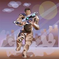 Space Trooper-Charakter vektor