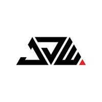 jjw Dreiecksbuchstabe-Logo-Design mit Dreiecksform. JJW-Dreieck-Logo-Design-Monogramm. jjw-Dreieck-Vektor-Logo-Vorlage mit roter Farbe. jjw dreieckiges Logo einfaches, elegantes und luxuriöses Logo. jjw vektor