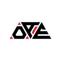 oae Dreiecksbuchstaben-Logo-Design mit Dreiecksform. OAE-Dreieck-Logo-Design-Monogramm. OAE-Dreieck-Vektor-Logo-Vorlage mit roter Farbe. oae dreieckiges Logo einfaches, elegantes und luxuriöses Logo. oae vektor