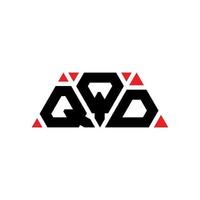 qpd-Dreieck-Buchstaben-Logo-Design mit Dreiecksform. qpd-Dreieck-Logo-Design-Monogramm. qpd-Dreieck-Vektor-Logo-Vorlage mit roter Farbe. qpd dreieckiges Logo einfaches, elegantes und luxuriöses Logo. qpd vektor