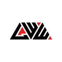 lww-Dreieck-Buchstaben-Logo-Design mit Dreiecksform. lww-Dreieck-Logo-Design-Monogramm. lww-Dreieck-Vektor-Logo-Vorlage mit roter Farbe. lww dreieckiges Logo einfaches, elegantes und luxuriöses Logo. lww vektor