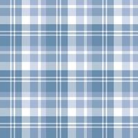 Nahtloses Muster in faszinierend dezenten blauen und weißen Farben für Plaid, Stoff, Textil, Kleidung, Tischdecke und andere Dinge. Vektorbild. vektor