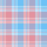 Nahtloses Muster in feinen blauen und rosa Farben für Plaid, Stoff, Textil, Kleidung, Tischdecke und andere Dinge. Vektorbild. vektor