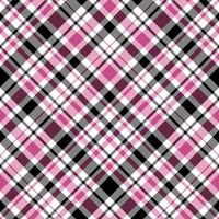 Nahtloses Muster in Fantasieweiß, leuchtendem Rosa und Schwarz für Plaid, Stoff, Textil, Kleidung, Tischdecke und andere Dinge. Vektorbild. 2 vektor