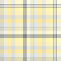 Nahtloses Muster in feinen, gemütlichen gelben und grauen Farben für Plaid, Stoff, Textil, Kleidung, Tischdecke und andere Dinge. Vektorbild. vektor