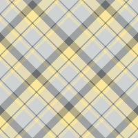 Nahtloses Muster in exquisiten gelben und hell- und dunkelgrauen Farben für Plaid, Stoff, Textil, Kleidung, Tischdecke und andere Dinge. Vektorbild. 2 vektor