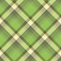 Nahtloses Muster in fantasievollen grünen und hellgelben Farben für Plaid, Stoff, Textil, Kleidung, Tischdecke und andere Dinge. Vektorbild. 2 vektor