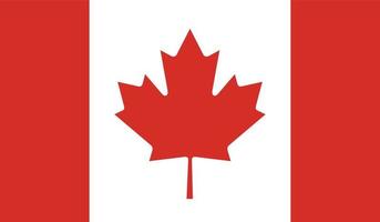 vektor illustration av Kanadas flagga.