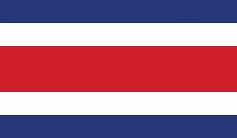 Vektor-Illustration der Costa-Rica-Flagge. vektor