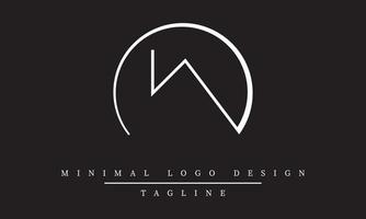 ia oder ai minimaler Logo-Designvektor vektor