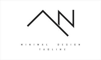 en eller en minimal logotypdesignillustration vektor