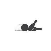 bowling logotyp vektor illustration malldesign