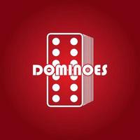 domino logotyp vektor illustration malldesign