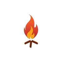 Lagerfeuer-Symbol vektor