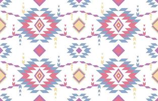 söt pastellfärgad geometrisk aztekisk stil. mosaik på brickan. afrikanska marockanska mönster. etnisk matta. majolika. asiatiska, tribal vektor prydnad. aztekiskt geomönster. inbyggd design för tygtryck.