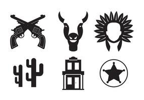 Wild West Vektor Icons