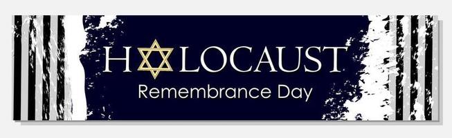Vorlage für den Holocaust-Gedenktag. Internationaler Gedenktag für die Opfer. Holocaust-Gedenktag. Vektor-Illustration. vektor