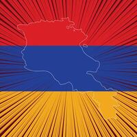 armenien unabhängigkeitstag kartenentwurf vektor