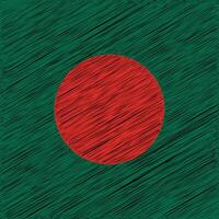 bangladesch unabhängigkeitsflagge 26. märz, quadratisches design vektor