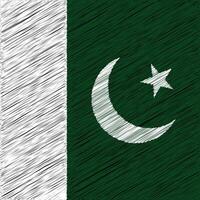 pakistanischer unabhängigkeitstag 14. august, quadratisches flaggendesign vektor