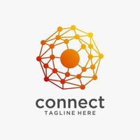 global tech connect-logotypdesign vektor