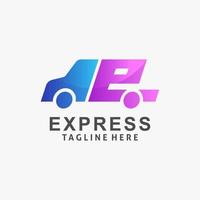 expressleverans logotyp design vektor