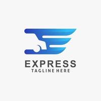 Expressversand-Logo-Design vektor