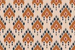 ikat nahtloses muster im stammes-. geometrische ethnische traditionelle. mexikanischer gestreifter stil. Design für Hintergrund, Tapete, Vektorillustration, Stoff, Kleidung, Batik, Teppich, Stickerei. vektor