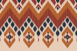 ikat seamless mönster i tribal. geometriska etniska traditionella. mexikansk randig stil. design för bakgrund, tapeter, vektorillustration, tyg, kläder, batik, matta, broderi. vektor