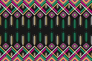 abstrakt geometriska etniska orientaliska sömlösa mönster traditionella. randig tribal stil. design för bakgrund, tapeter, vektorillustration, tyg, kläder, batik, matta, broderi. vektor