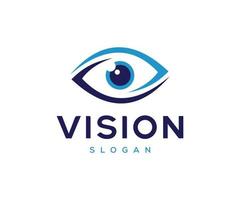 Augen-Logo-Design, Augen-Vision-Logo-Vorlage vektor