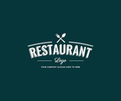 restaurang logotyp design. mat eller restaurang vektor logotypdesign.