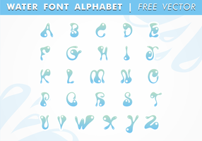 Wasser Schriftart Alphabet Free Vector