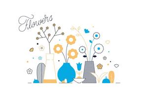 Gratis Blommor Vector