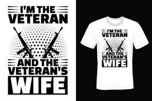 veteranentag t-shirt design, vintage, typografie vektor