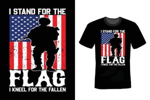 veteran day t-shirt design, vintage, typografi vektor