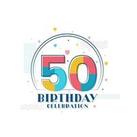 50. Geburtstagsfeier, modernes Design zum 50. Geburtstag