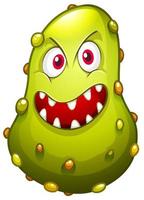 bakterier med monster ansikte