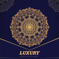 luxus-mandala mit floralem dekorativem hintergrund, goldenen elements.vector-mandala-vorlage für hochzeit. vektor